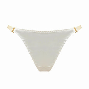 BORDELLE Signature - String en Soie Crème