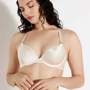 BORDELLE Signature – Push-up-BH aus cremefarbener Seide