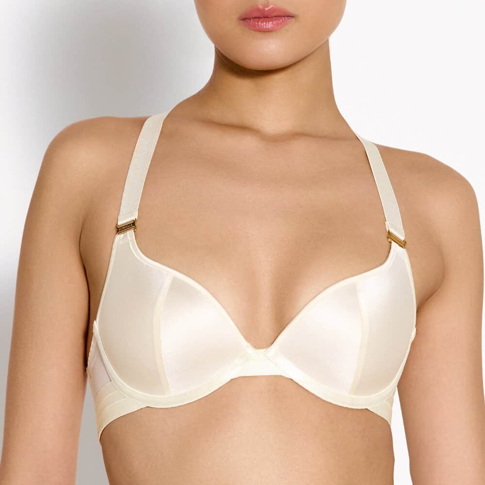 BORDELLE Signature – Push-up-BH aus cremefarbener Seide