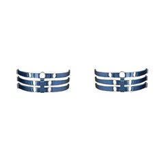 Accessoires modulables et structurants, ces Jarretières à lanières apportent une touche graphique à n’importe quelle silhouette.