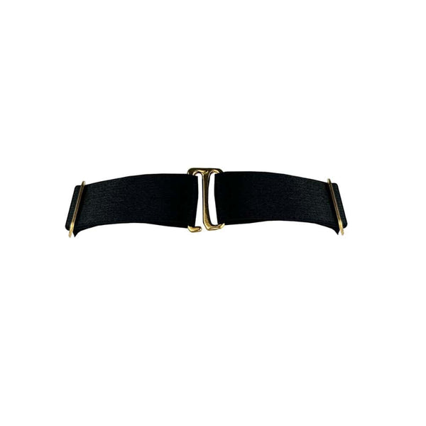Version minimaliste du collier iconique de la collection, le Melusina Strap Collar joue la carte de la sobriété graphique.