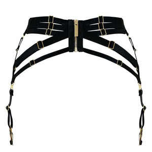 Packshot du Dos des Porte-Jarretelles strap en couleur Noir