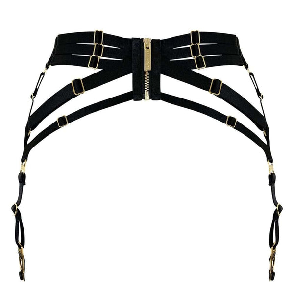 Packshot du Dos des Porte-Jarretelles strap en couleur Noir