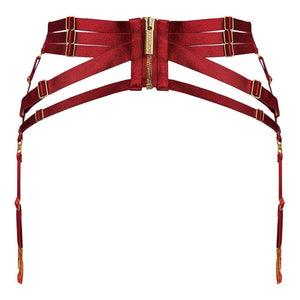 Packshot du Dos des Porte-Jarretelles strap couleur Rouge