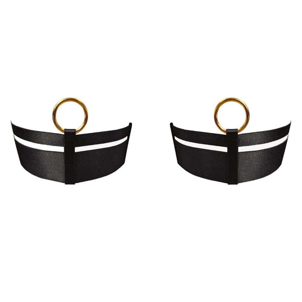 Packshot du Devant des Garters Wide Strap couleur Noir
