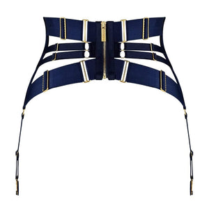 BORDELLE Signature - Strumpfhalter-Korsett Navy