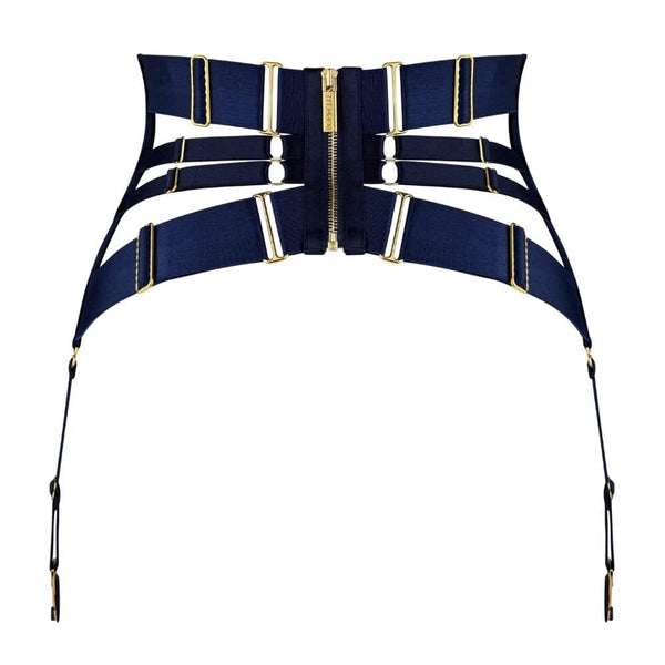 BORDELLE Signature - Strumpfhalter-Korsett Navy