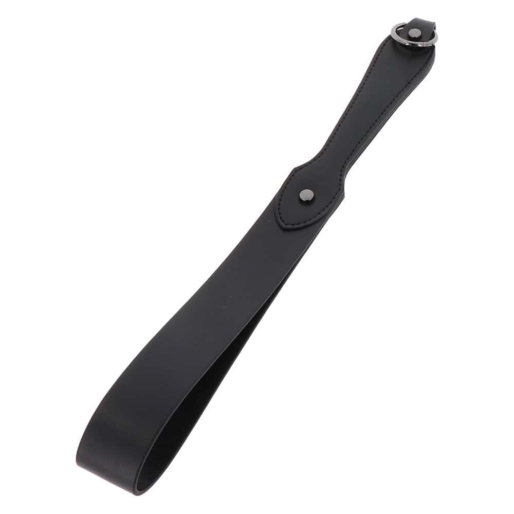 Slapper Forme ceinture en cuir véritable noir