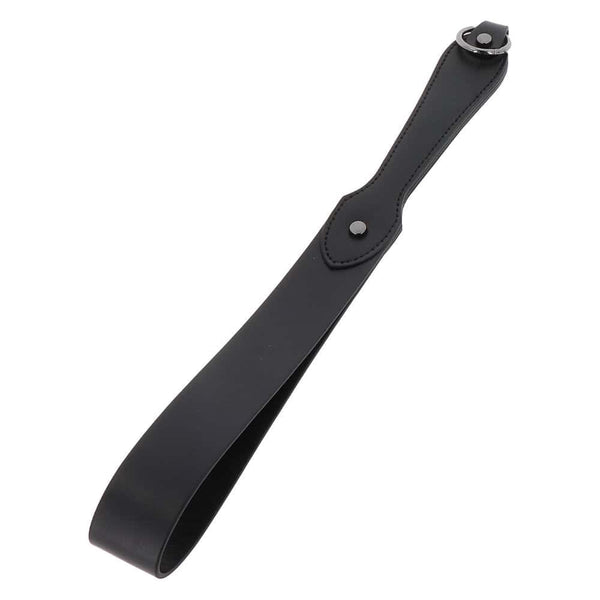 Slapper Forme ceinture en cuir véritable noir
