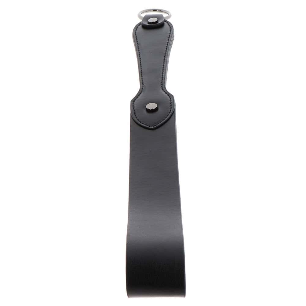 Slapper Forme ceinture en cuir véritable noir