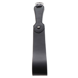 Slapper Forme ceinture en cuir véritable noir