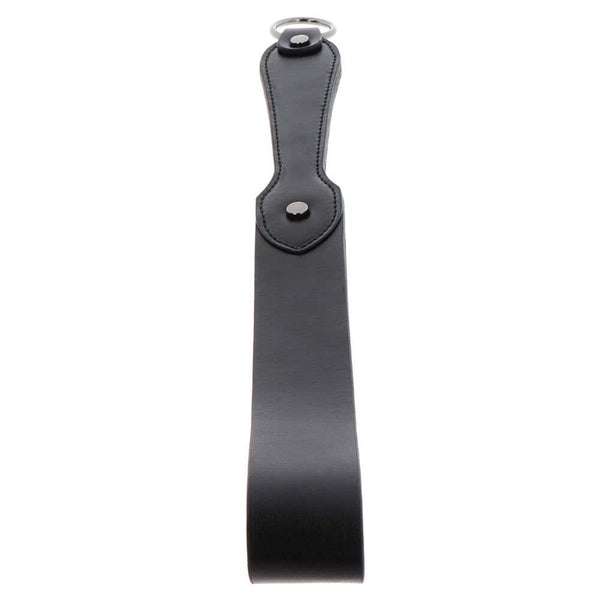 Slapper Forme ceinture en cuir véritable noir