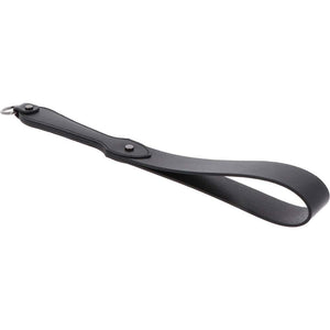Slapper Forme ceinture en cuir véritable noir