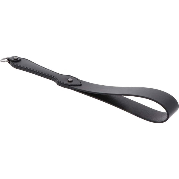 Slapper Forme ceinture en cuir véritable noir
