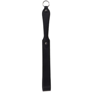 Slapper Forme ceinture en cuir véritable noir