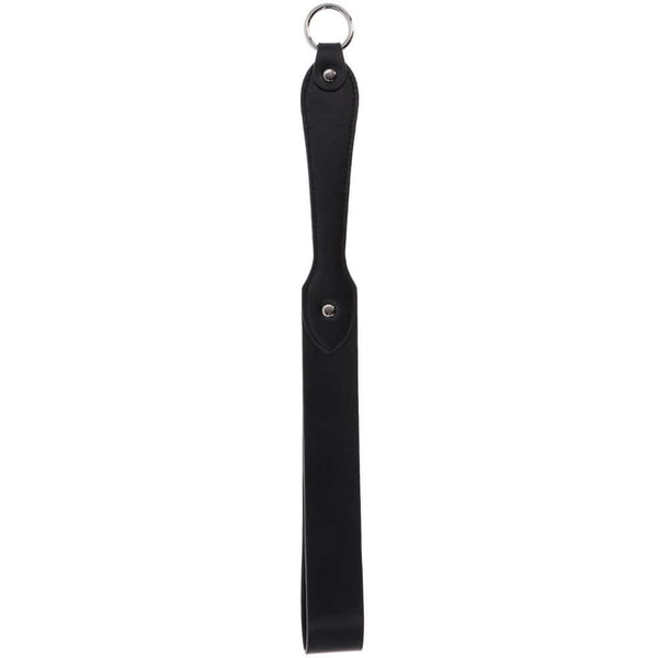 Slapper Forme ceinture en cuir véritable noir