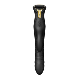 Vibromasseur Rabbit MOSE noir à double stimulation, surface mate texturée et lignes ergonomiques, présenté sur fond blanc dans une esthétique épurée et contemporaine.