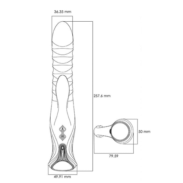 Vibromasseur Rabbit MOSE noir à double stimulation, surface mate texturée et lignes ergonomiques, présenté sur fond blanc dans une esthétique épurée et contemporaine.