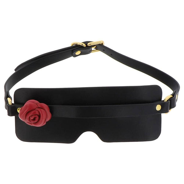 Bandeau Bondage pour les yeux En Simili cuir et Cuir véritable Détails en Métal sans nickel