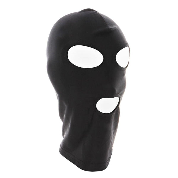 Cagoule Ouverte Yeux et Bouche Noir en Spandex extensible