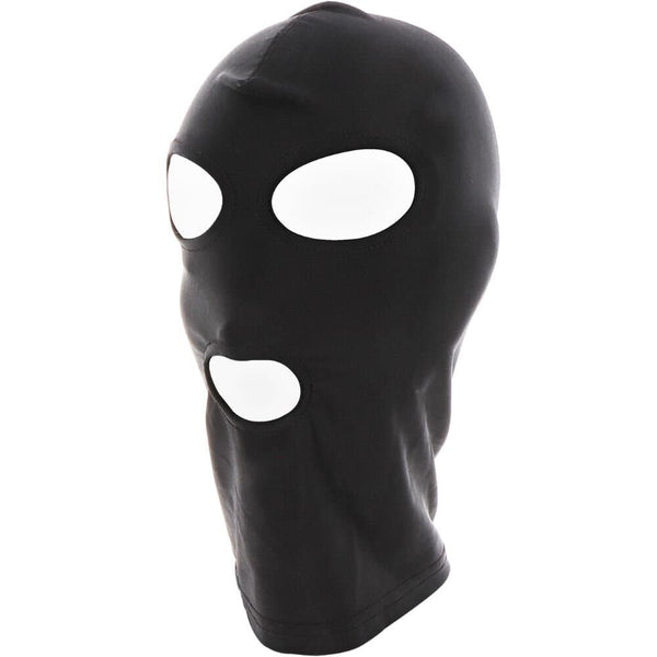 Cagoule Ouverte Yeux et Bouche Noir en Spandex extensible