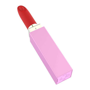 Stimulateur clitoridien compact en forme de rouge à lèvres, 10 modes de vibration, trois embouts interchangeables, rechargeable et étanche IPX5.