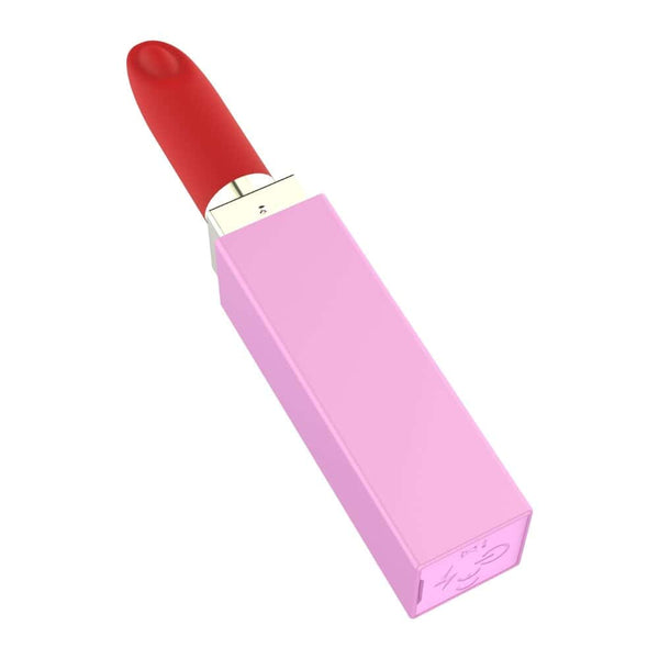 Stimulateur clitoridien compact en forme de rouge à lèvres, 10 modes de vibration, trois embouts interchangeables, rechargeable et étanche IPX5.