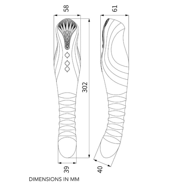 Vibromasseur Vert en Silicone et plastique ABS combine 8 modes pulsés et 4 modes vibrants dans un design imposant et raffiné il résiste aux éclaboussures