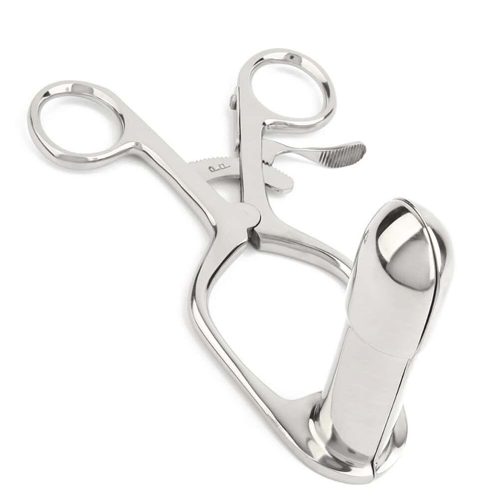 Instrument de jeu médical Spéculum rectal pour une dilatation anale contrôlée en Acier inoxydable poli 15 cm
