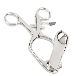Instrument de jeu médical Spéculum rectal pour une dilatation anale contrôlée en Acier inoxydable poli 15 cm