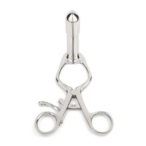 Instrument de jeu médical Spéculum rectal pour une dilatation anale contrôlée en Acier inoxydable poli 15 cm