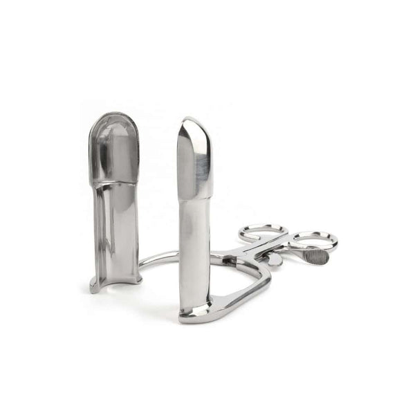 Instrument de jeu médical Spéculum rectal pour une dilatation anale contrôlée en Acier inoxydable poli 15 cm