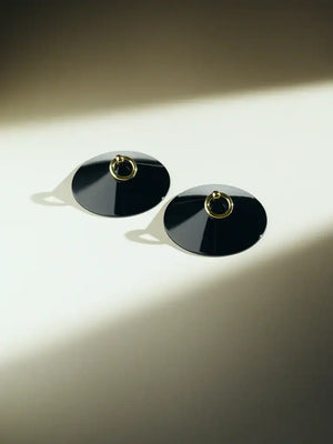 Photo de Nippies avec Anneaux de 3/4 en Émail couleur Noir