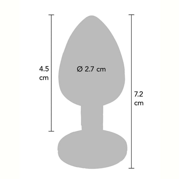 Plug anal en cristal irisé multicolore, à la forme arrondie et lisse, doté d’une base facettée brillante, présenté sur fond blanc dans une esthétique épurée et élégante.