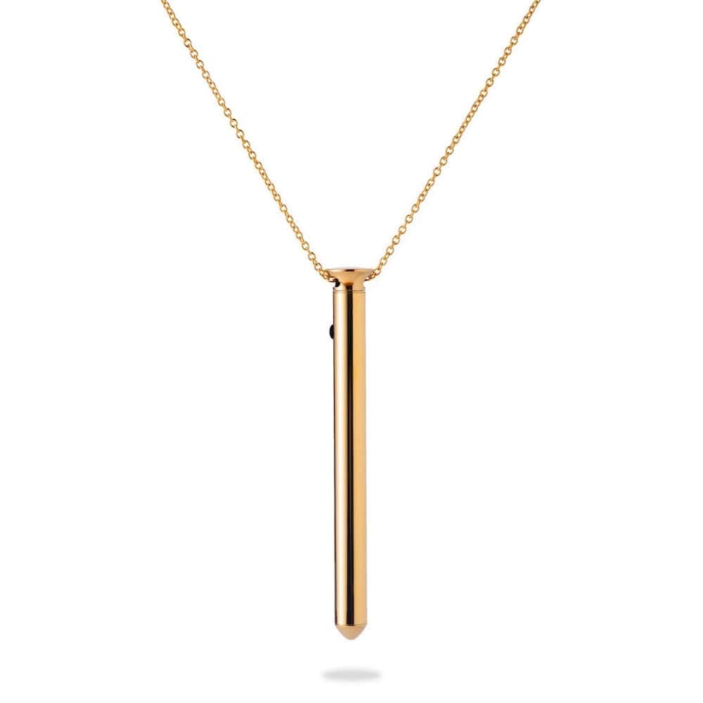 CRAVE - Halskette mit Vesper 2 Vibrator, 24 Karat Gold
