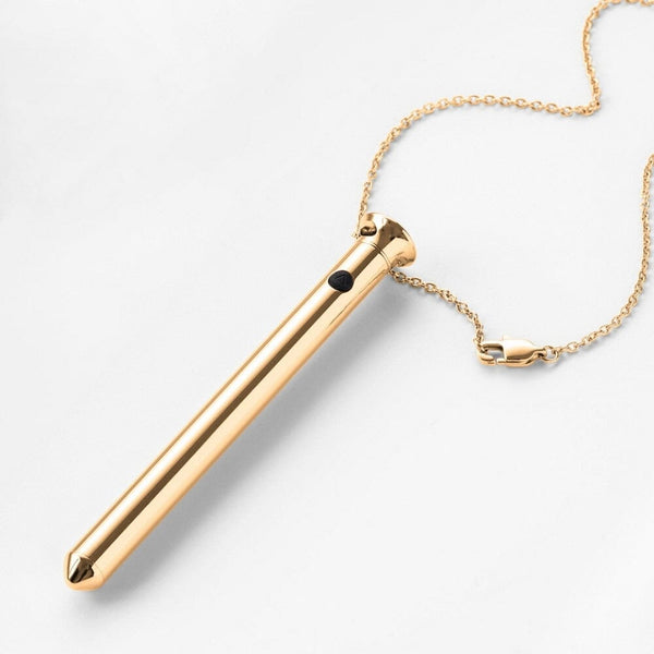 CRAVE - Halskette mit Vesper 2 Vibrator, 24 Karat Gold