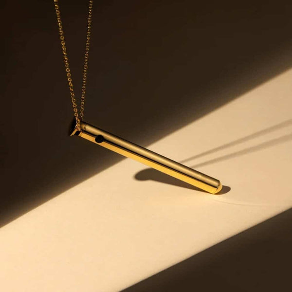 CRAVE - Halskette mit Vesper 2 Vibrator, 24 Karat Gold