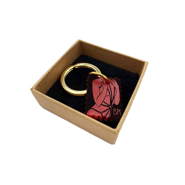 Porte Clef rouge, noir et doré de DOMESTIQUE chez BRIGADE MONDAINE