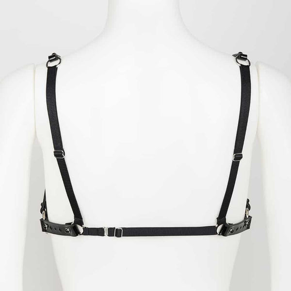 Harnais cage en cuir vernis noir Original Sin par FRAULEIN KINK chez Brigade Mondaine