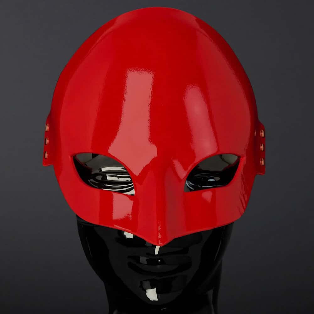 HOUSE of SXN - Masque Masca Rubra Cuir Rouge