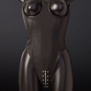 Photo Mannequin Body Ouvert Cuir Mouton Noir