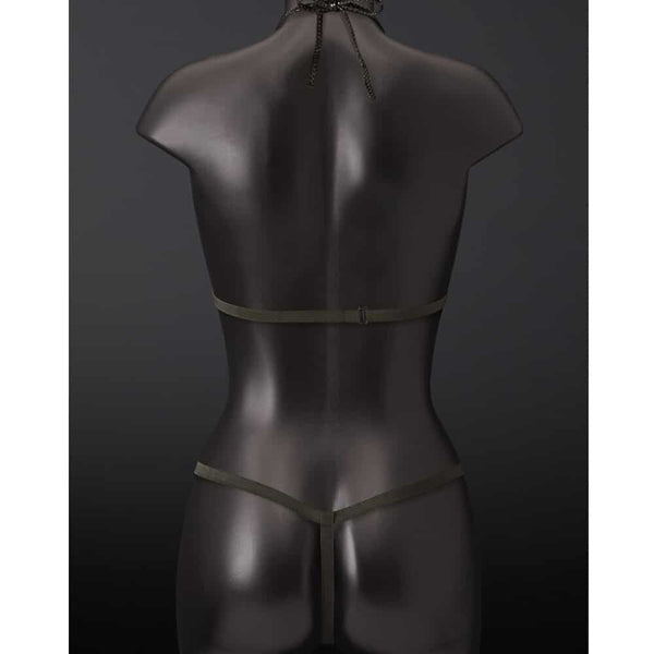 Corset Vue de Dos en Cuir d’agneau noir effet Serpent et Elastique Satiné et Fermeture Éclair Argentée