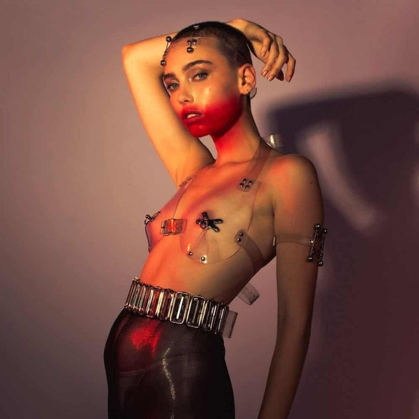 Soutien-gorge invisible transparent avec détails décoratifs et effet seconde peau