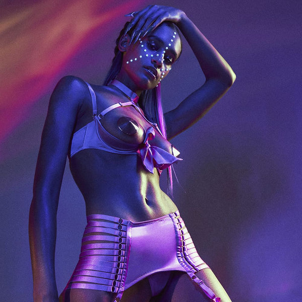 Soutien gorge ouvert Electra avec col chocker