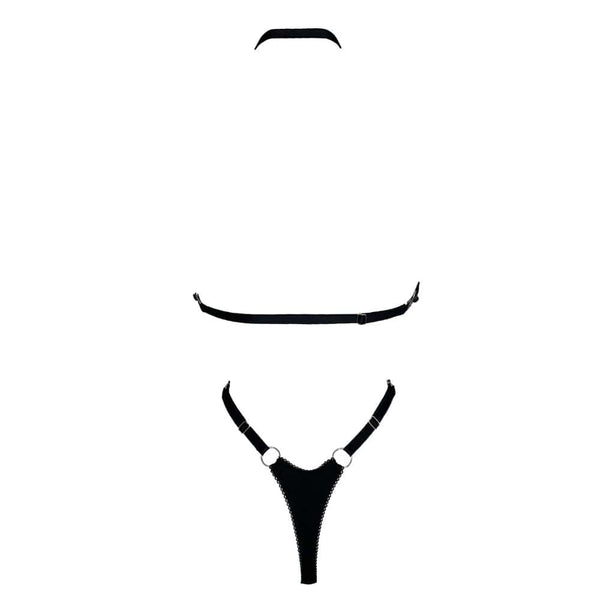 Body Erato en jersey doux extensible avec découpes précises, ouvertures goutte d’eau, élastique picot, bretelles réglables et amovibles, quincaillerie argentée discrète.