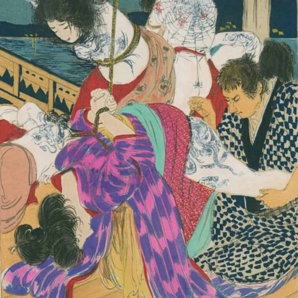 Kinbaku - Peinture de Seiu Ito