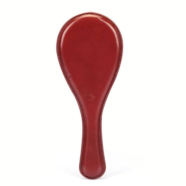 Packshot d'un Paddle Ovale en Cuir Rouge