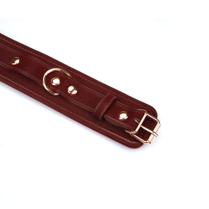 LIEBE SEELE - Handschellen Metallic Bordeaux