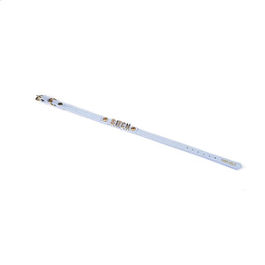 LIEBE SEELE - Choker Leder Blau BITCH