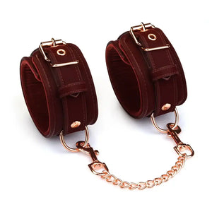 LIEBE SEELE - Handschellen Metallic Bordeaux
